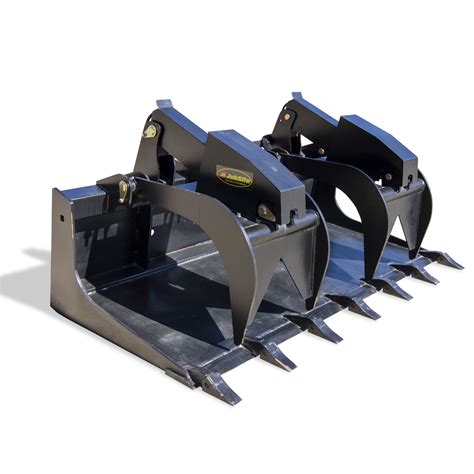 bucket grapple skid steer|heavy duty skid steer grapple.